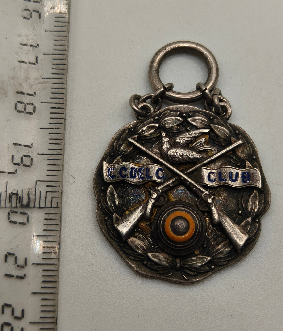 Shooting Club Medal. Spain. Sterling.