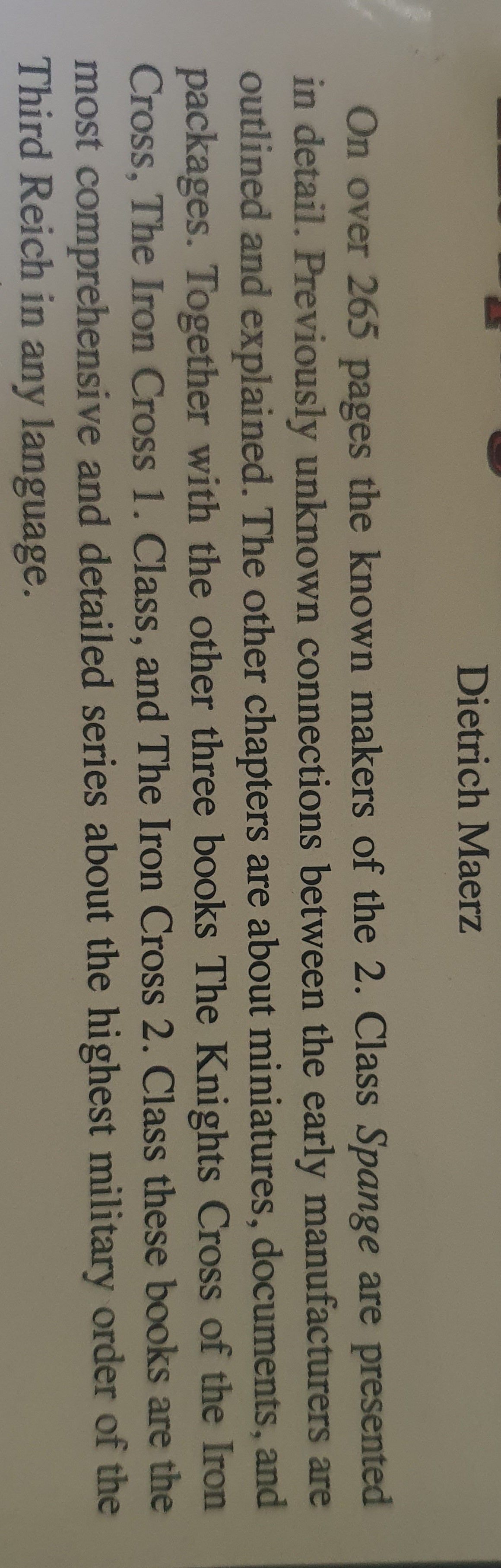 El spange para la Cruz de Hierro 2. Clase