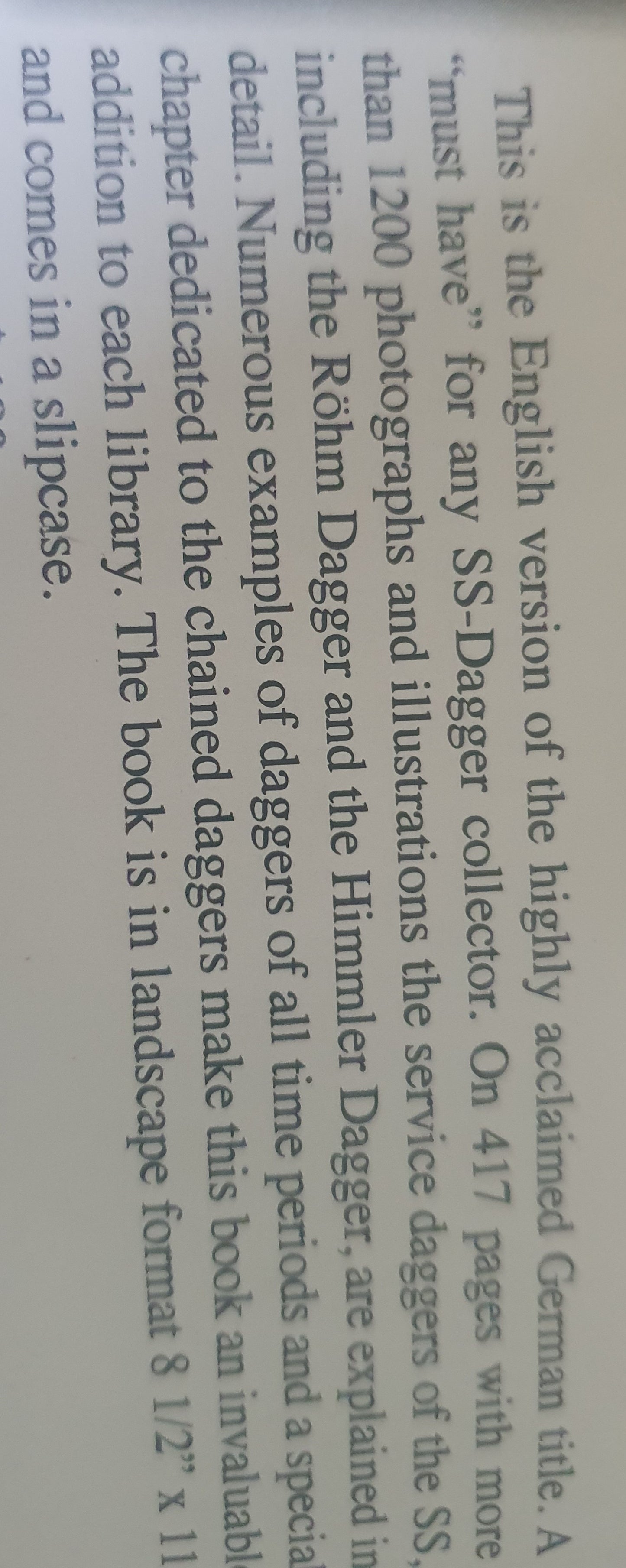 Las dagas de servicio de las SS