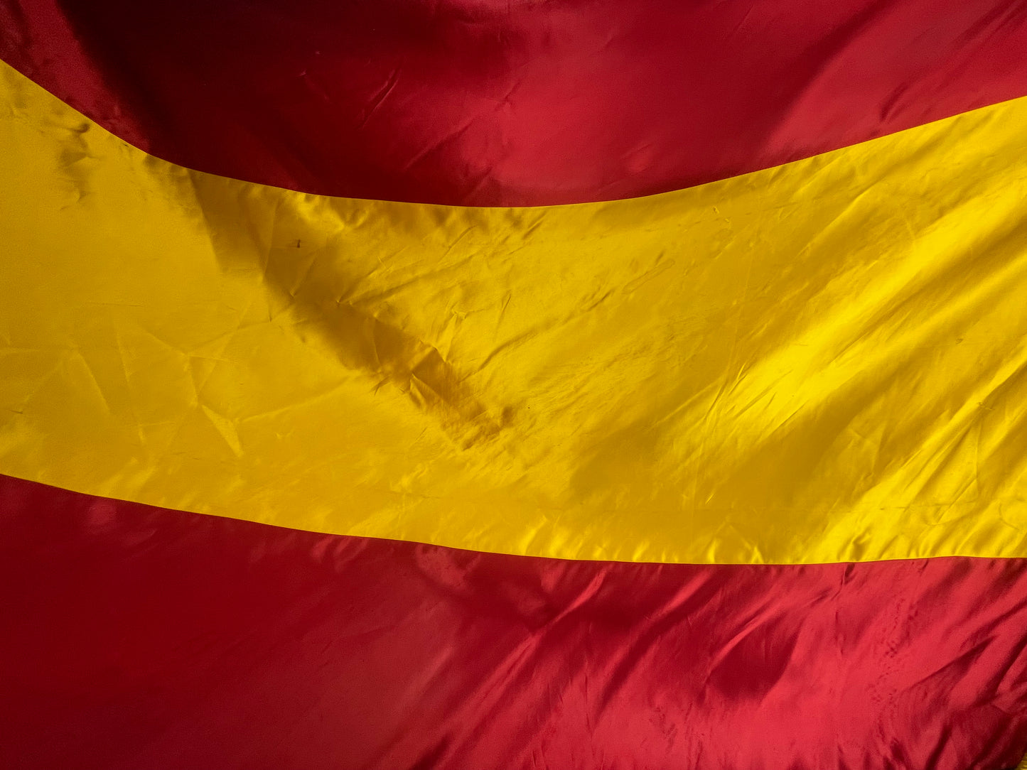 Spanish Embroidered Regime Flag from a Minister. Postwar with eagle emblem