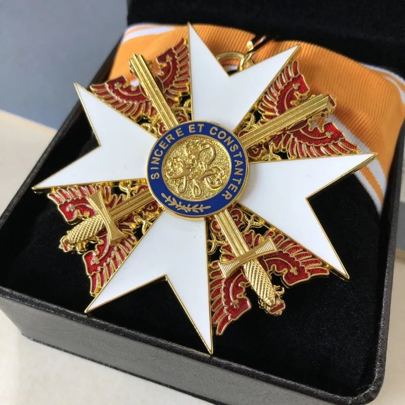 A replica of the German emblem with a three-layer structure of the Prussian Grand Cross Red Eagle Medal