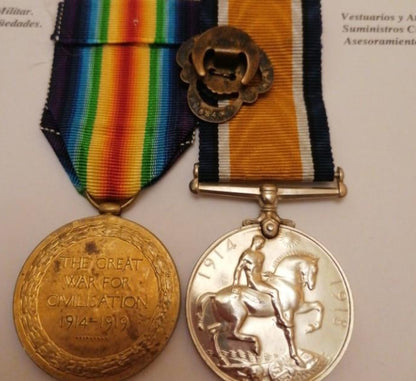 English inter-allied medal 1918 and campaign