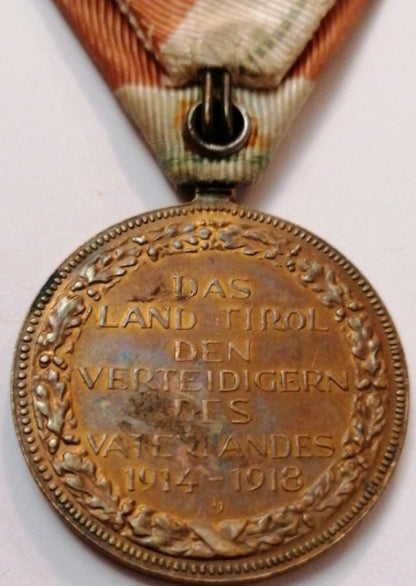 Medal 1914 Austrian defense of Tyrol