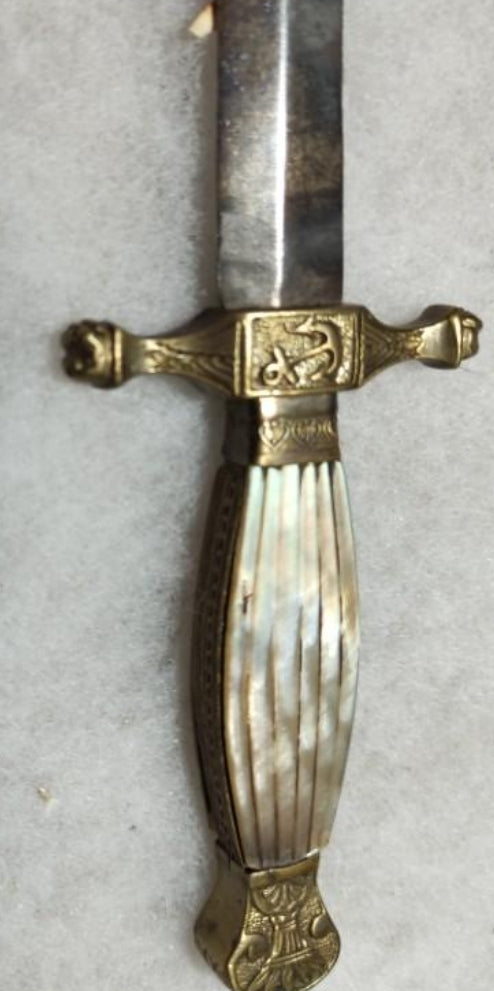 European 19th century naval dagger