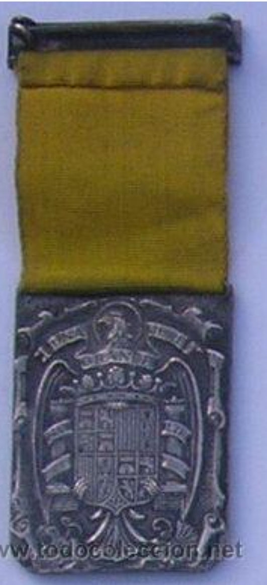 Sanity-Dame-Medaille der Franco-Armee aus der Zeit des Spanischen Bürgerkriegs.