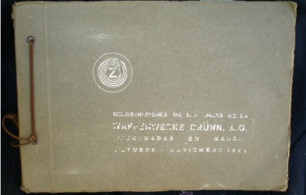 Interesting presentation photo album regarding a demonstration of german waepons to the Spanish Army authorities in october 1941