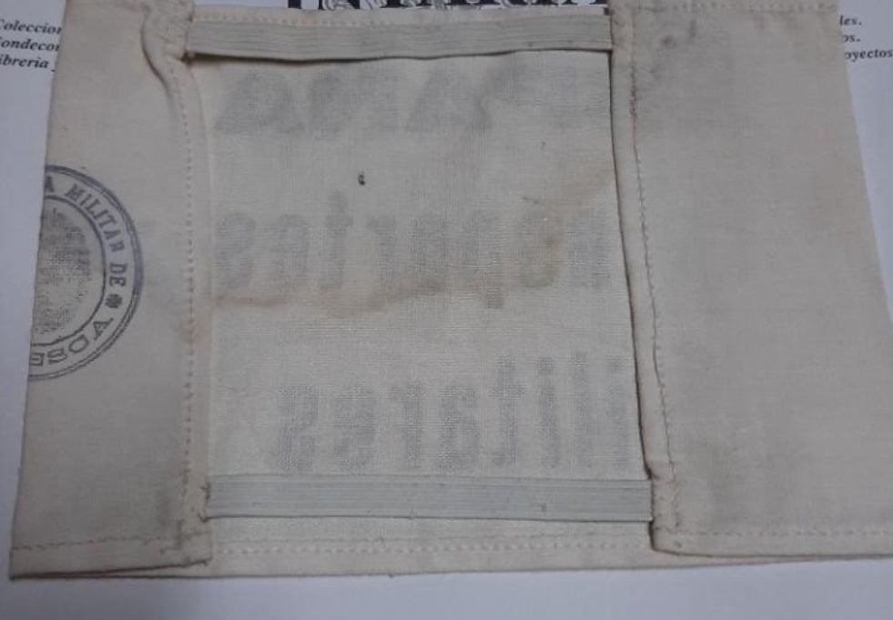 Armband „Militärtransporte“ aus dem Bürgerkrieg