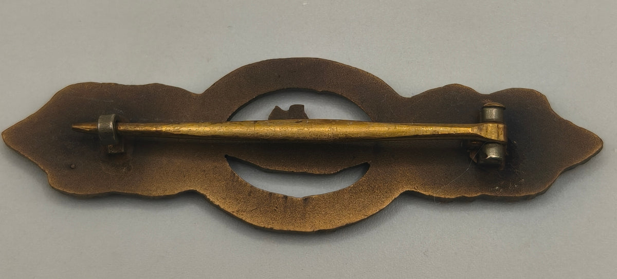 Submarine Clasp, U-Boot, Bronze Version, 1957 model. Germany.