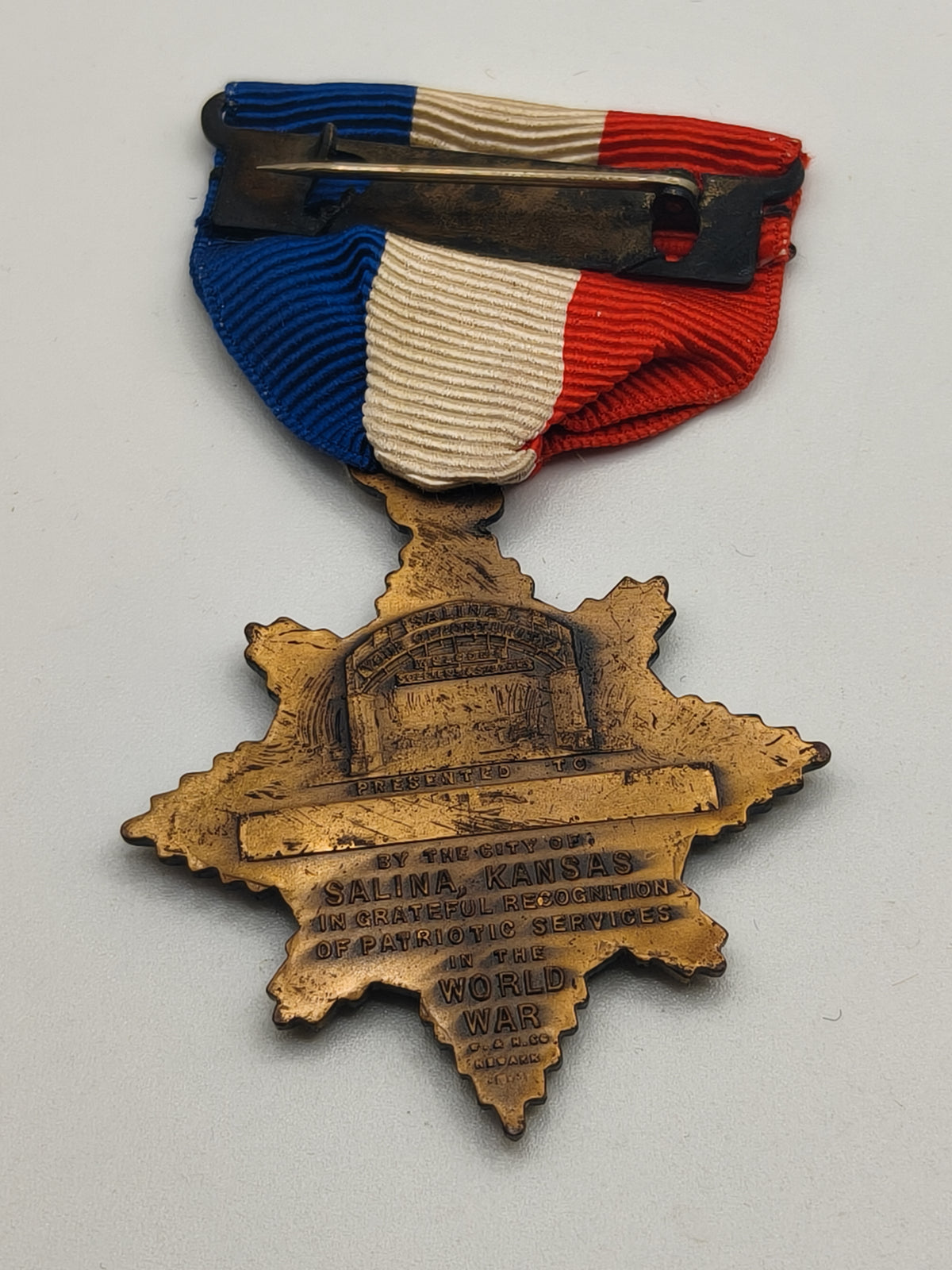 IWW Service Medal, Salina Kansas. USA