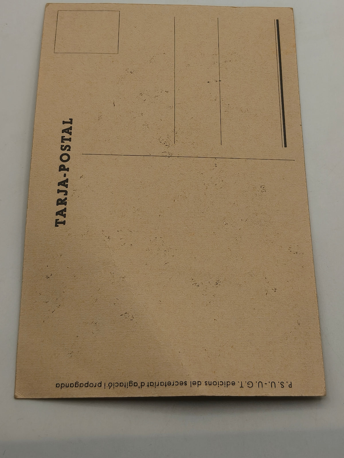 Postal Card, Spanish Civil War, II Republic