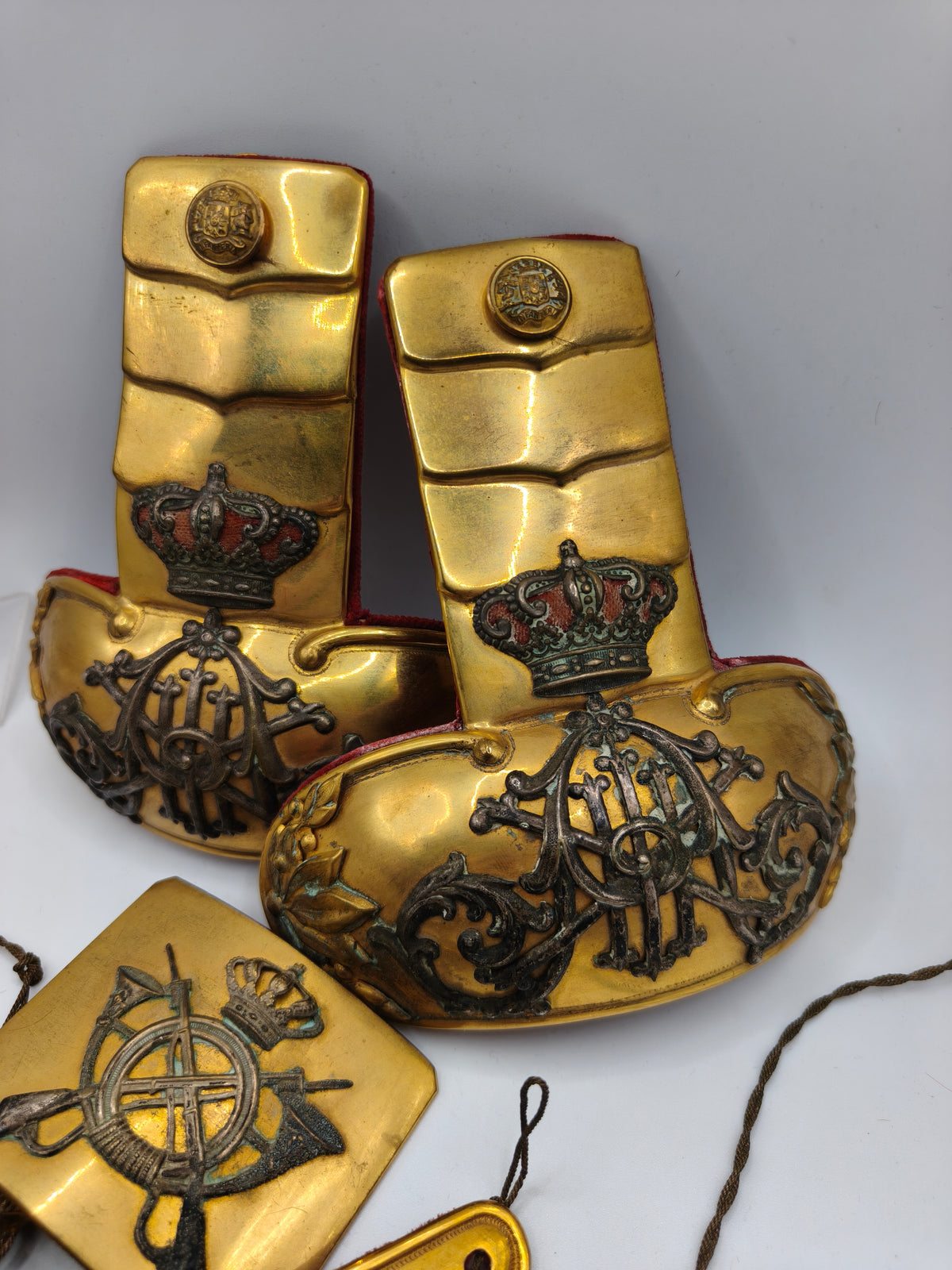 Officer's Accesories Complete, Alphonso XIII Period. Spain.