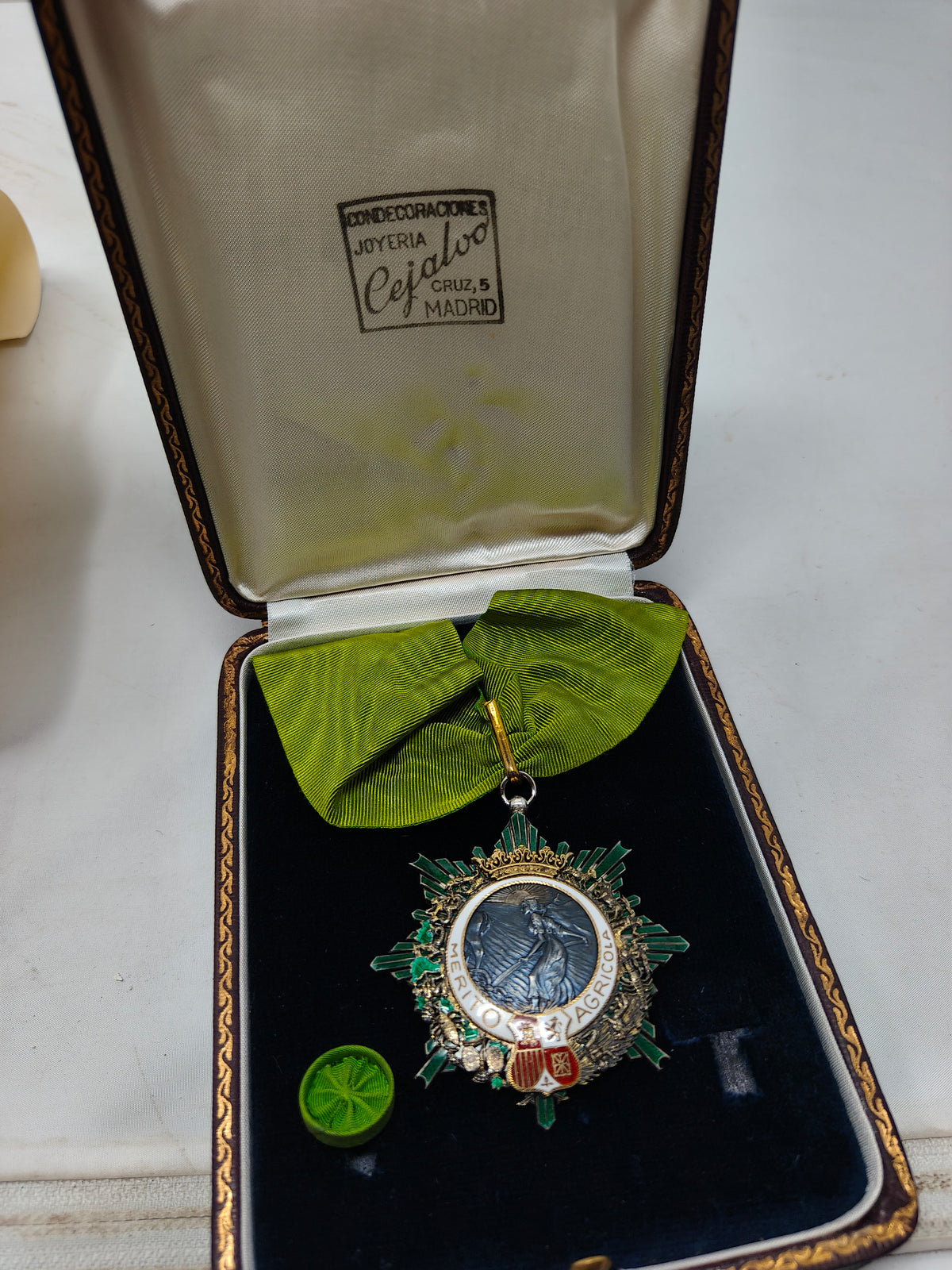 Agricultural Merit Order, Commander Class Medal. Spain Franco's Period.