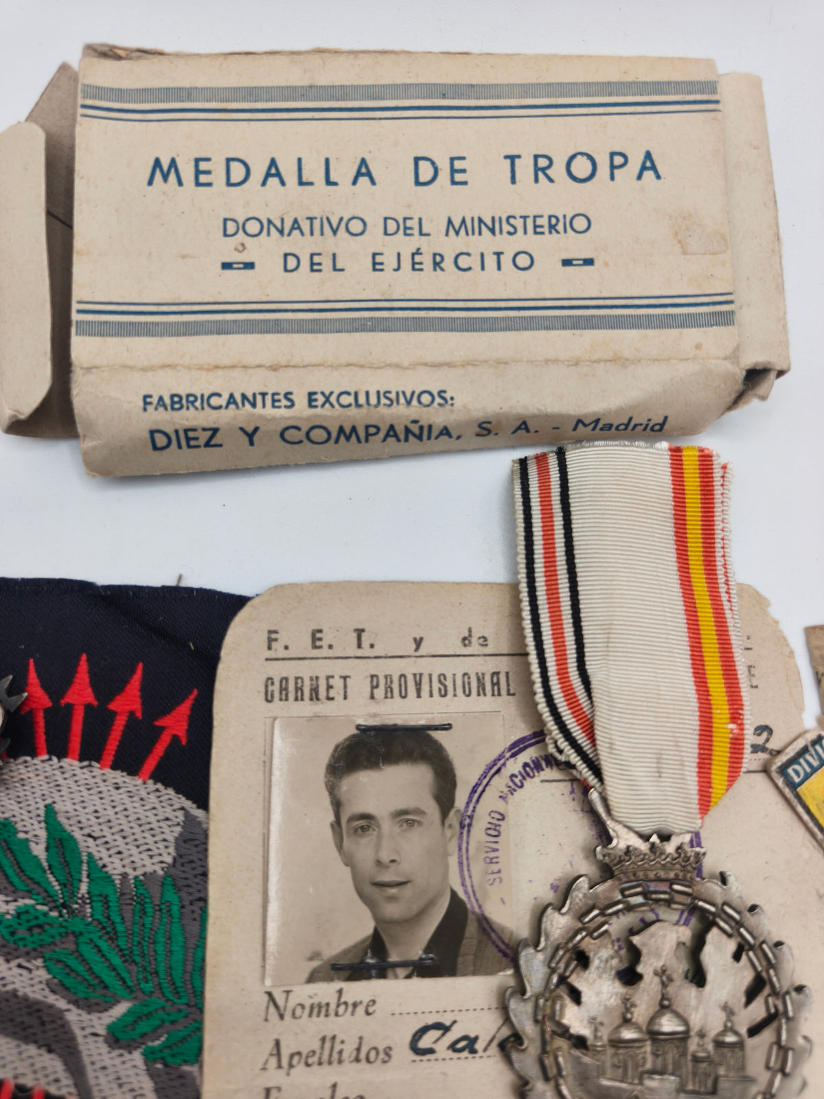 Blue Division Lot, Medal of Campaign 1941, Pacht and Documents