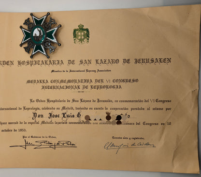 Order of Sant Lazarus, Breast Star. Spain.