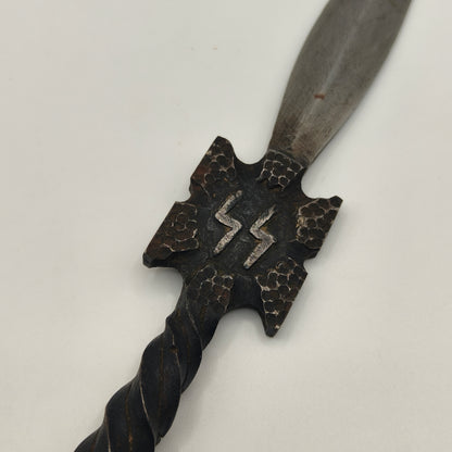 SS Letter Opener, Trench Art. III Reich Germany.