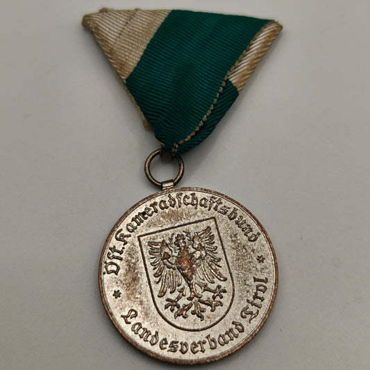 Austrian Comradeship Association Medal, Tirol Region.