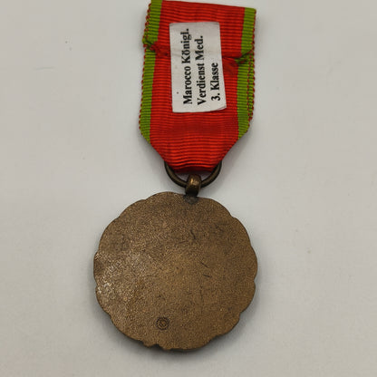 Civil Merit's Medal Order of Morocco.