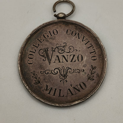 Silver Medal, "Scuola Militare di Modena". Milan, Italy 1889.