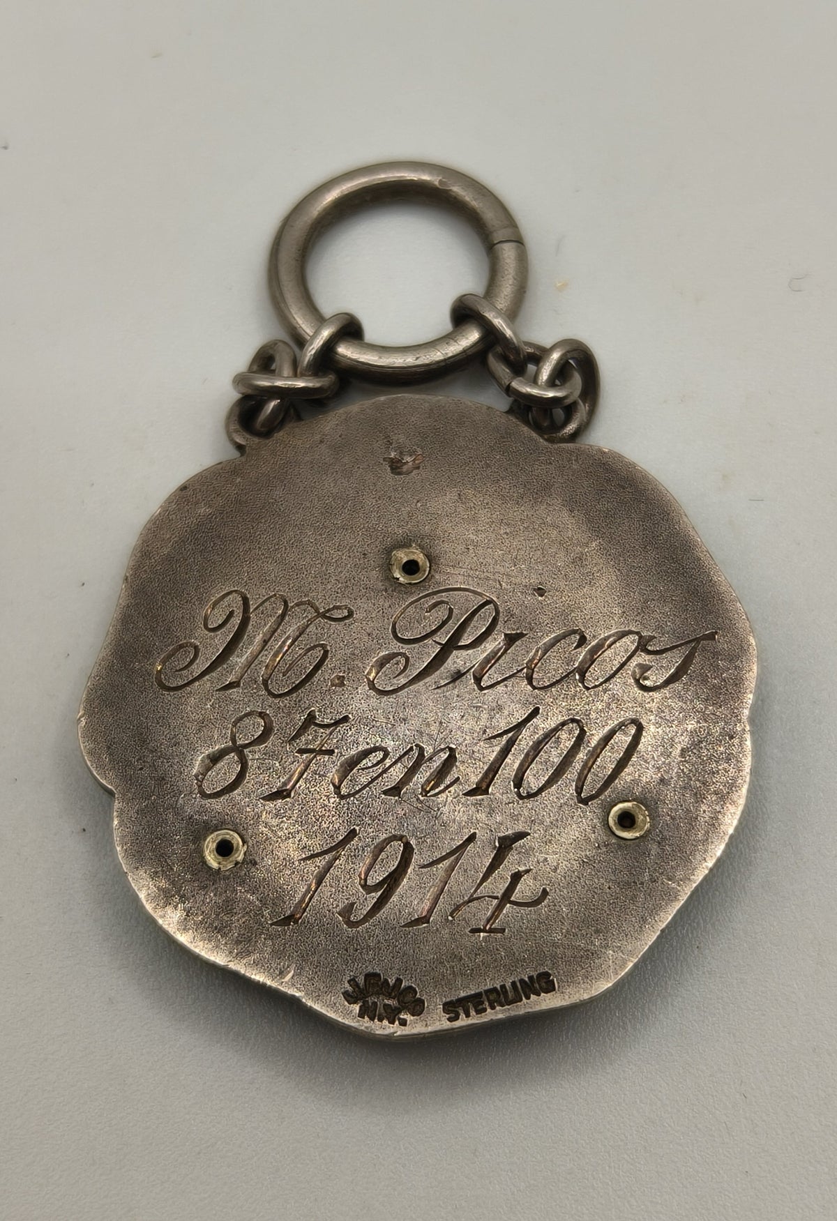 Shooting Club Medal. Spain. Sterling.