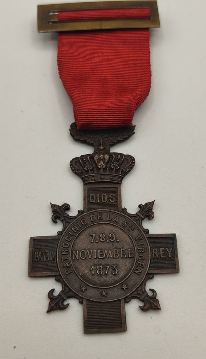 Medal of the Defence of "Montejurra", Carlista. Charles VII .