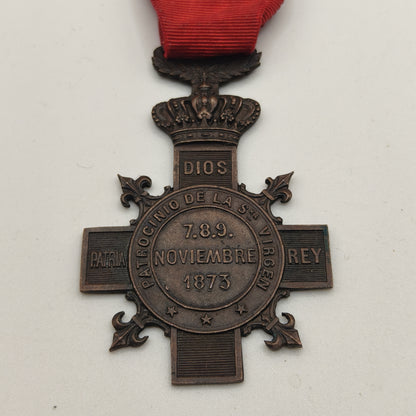 Medal of the Defence of "Montejurra", Carlista. Charles VII .
