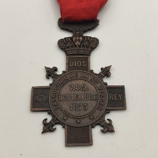 Medal of the Defence of "Montejurra", Carlista. Charles VII .