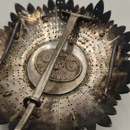 Breast Star, Order of Nichan Iftikhar, Spanish Castells Made. Very Rare Model.