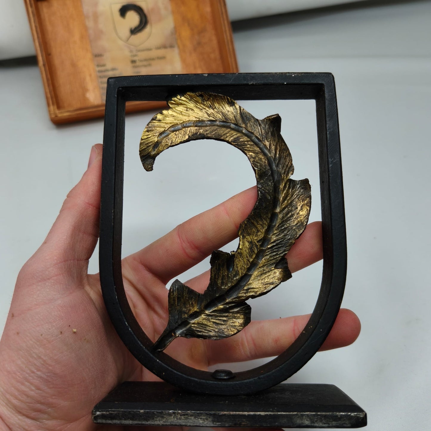 Placa regimental. 91 división jäger de la wehrmacht