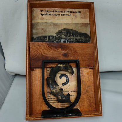 Placa regimental. 91 división jäger de la wehrmacht