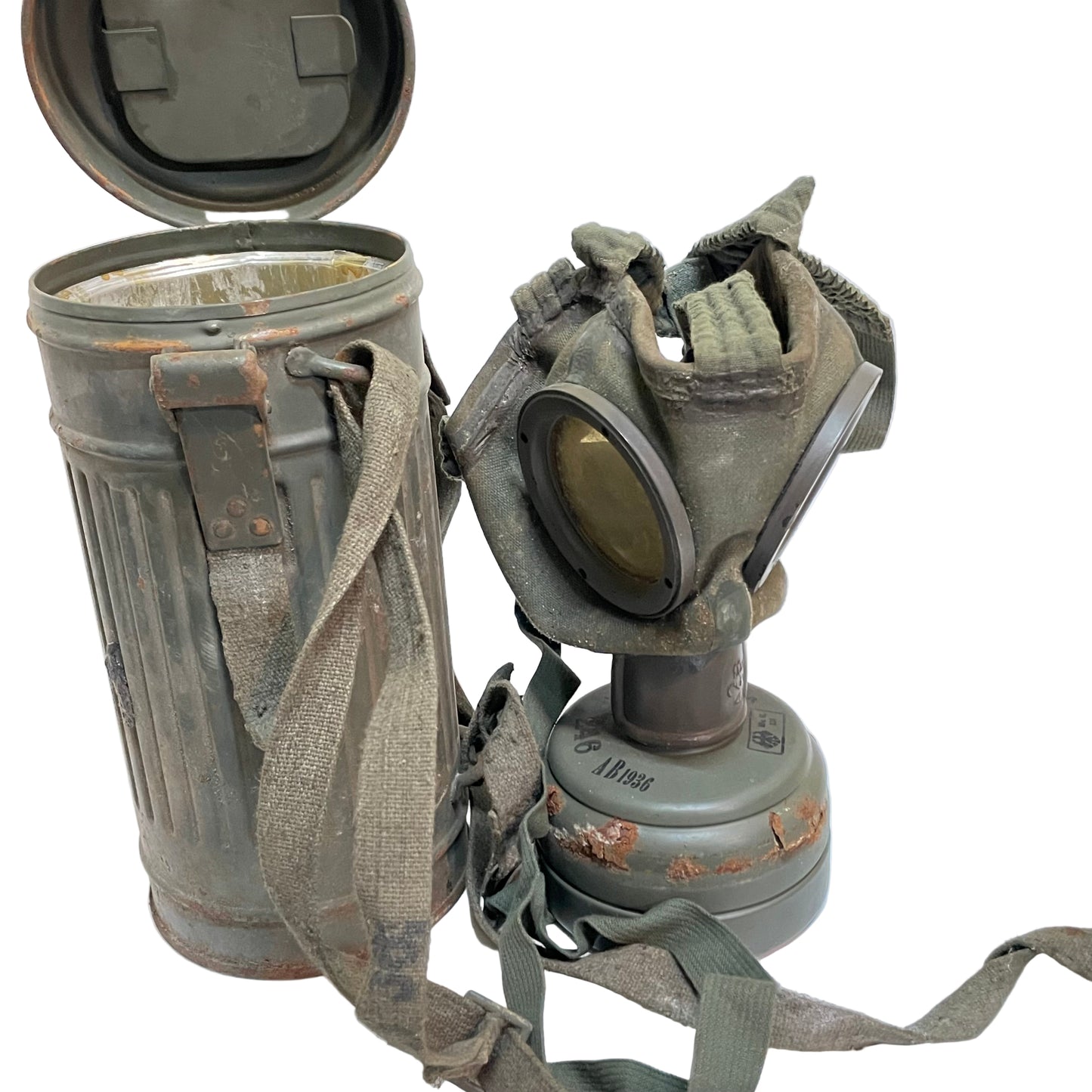 Máscara de gas alemana 2 guerra mundial