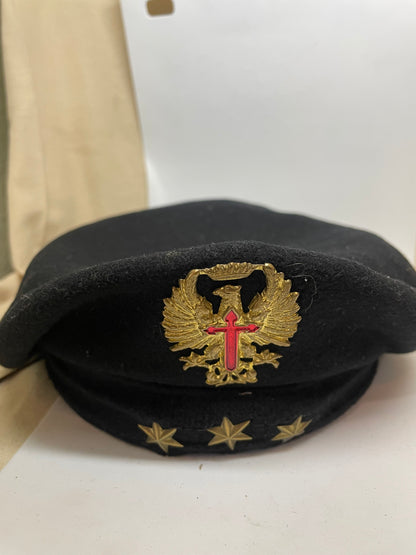 Gorro Capitan Tanquista División Acorazada Época Franco