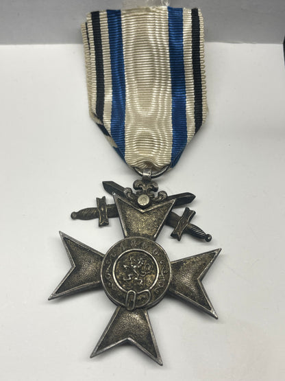 Bavarian cross of military merit 2 class with swords WW1