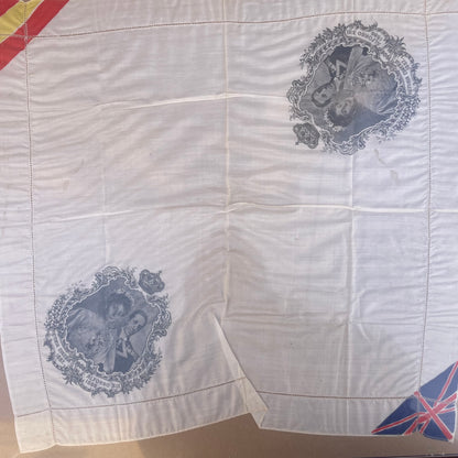 Alfonso XIII handkerchief Spain and Great Britain