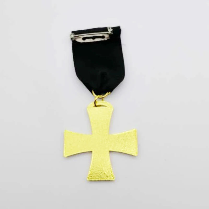 Templar Knight Red Cross Medal Jewelry 1870 Iron Cross EK2 Prussian Military Meditation Masonic Knight Red Cross Jewelry Badge