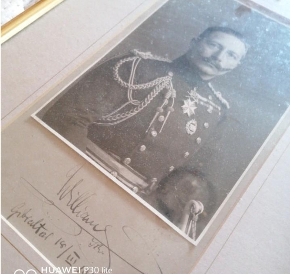 Photograph with autograph of Emperor William of Prussia
