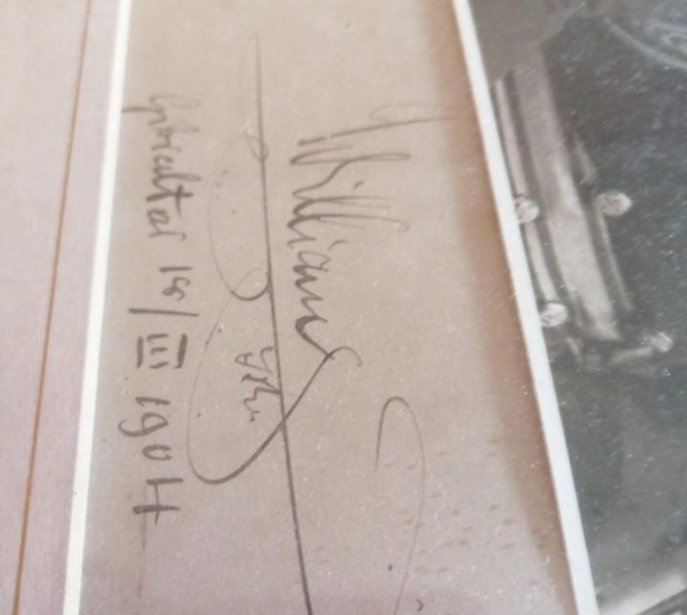 Foto mit Autogramm von Kaiser Wilhelm von Preußen 