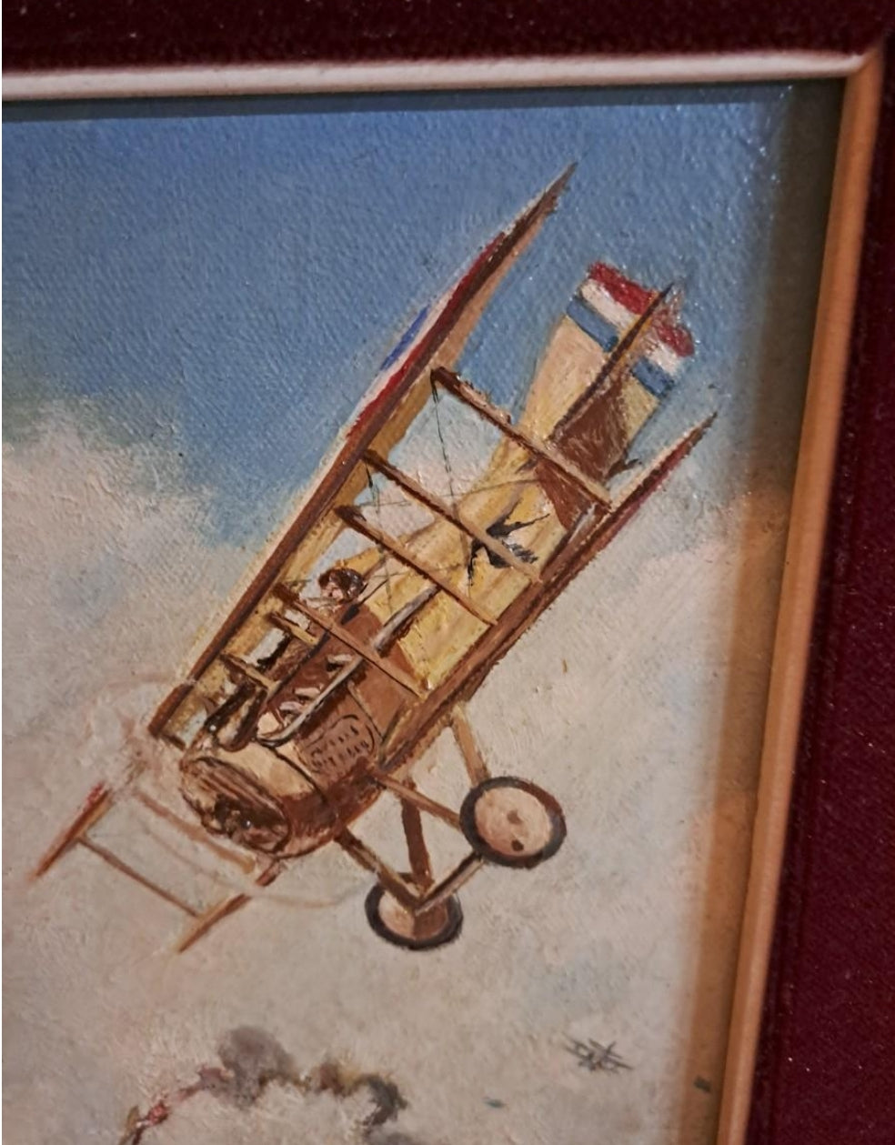 Pintura al óleo Barón von Richthofen