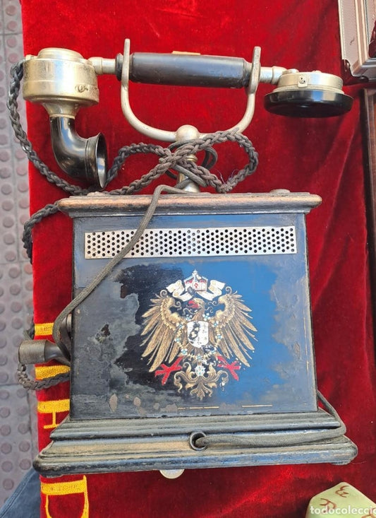 German military telephone with shield