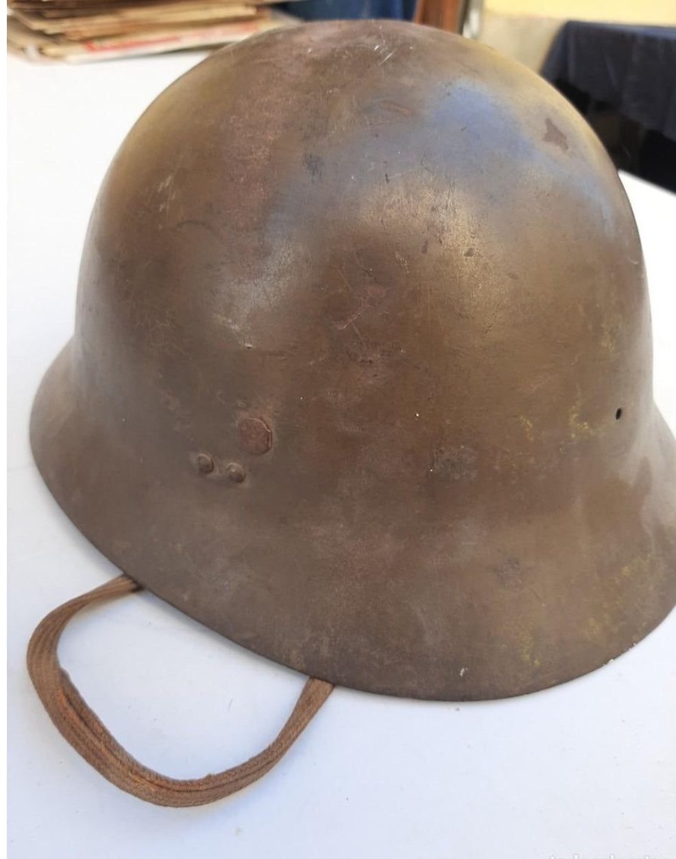 Espectacular casco japonés de la Segunda Guerra Mundial