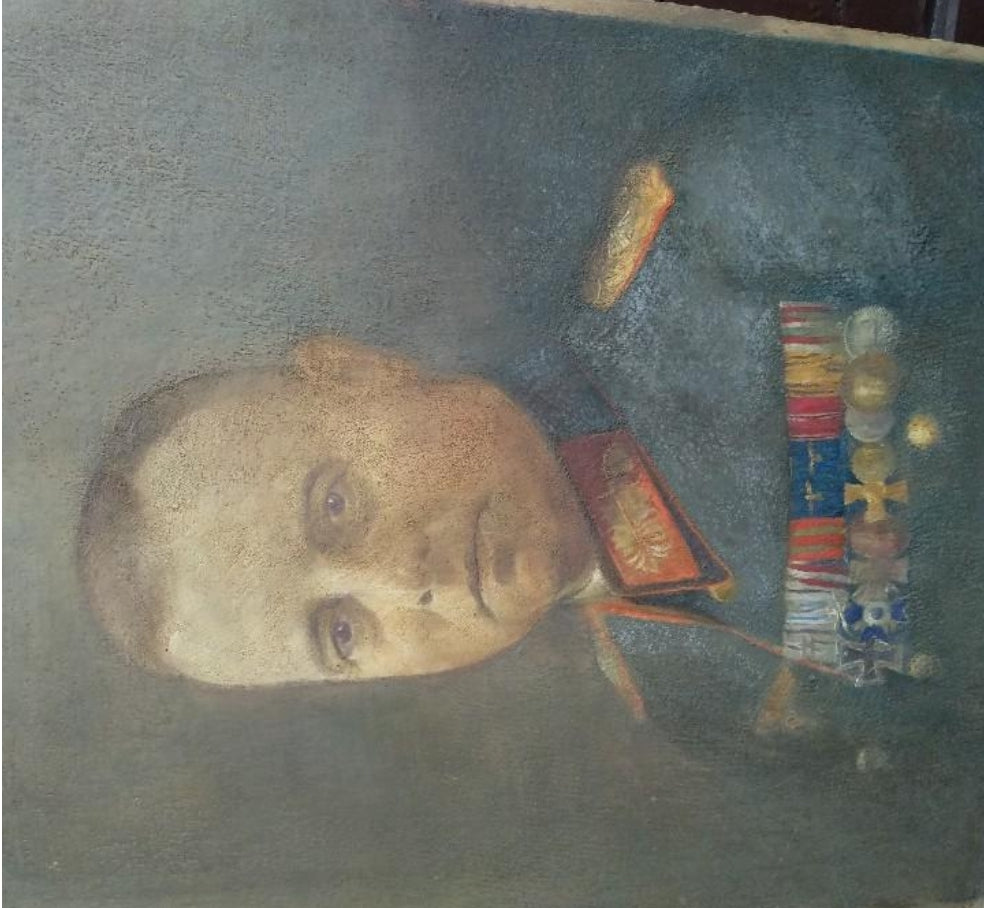 Oil portrait of general Wehrmacht
