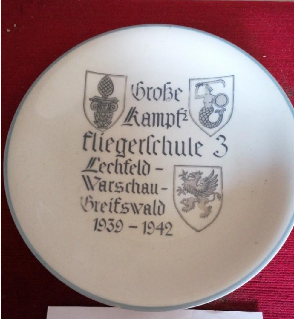 Plate from the Warsaw Luftwaffe Fighter Pilot School