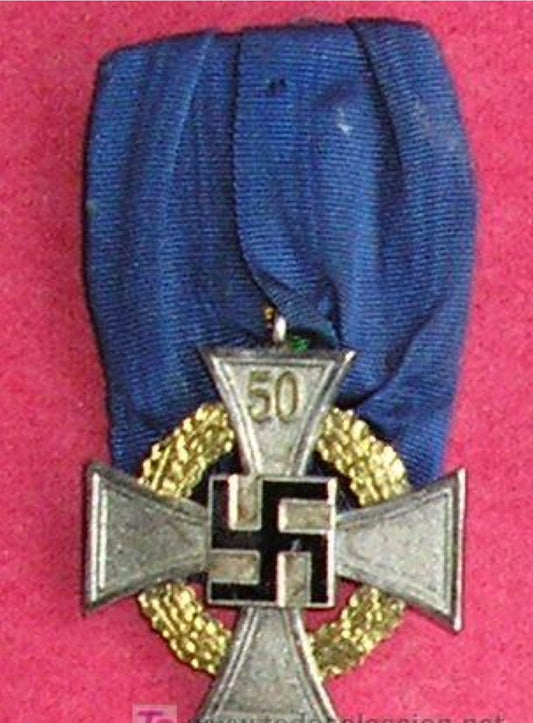 German WWII State Service Cross for Fifty Years