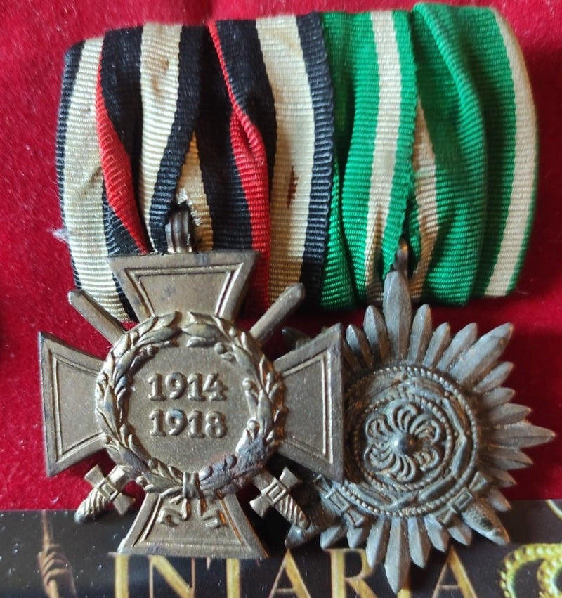 German 2 medal pin