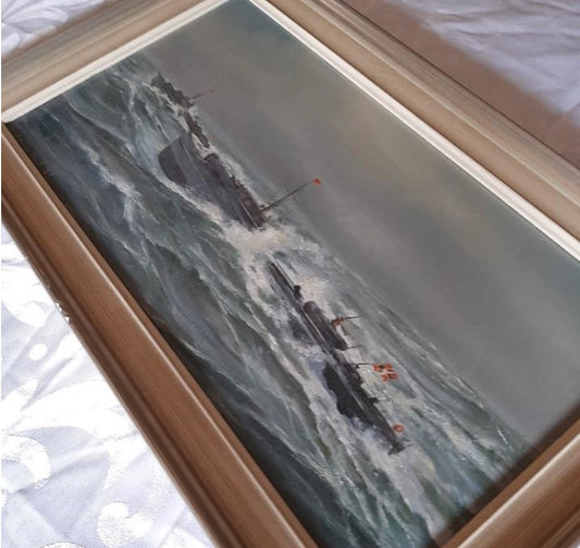 Oil of German speedboats