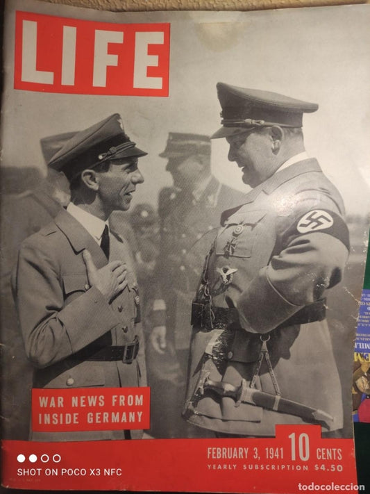 Revista Life con Göring y Goebbels 
