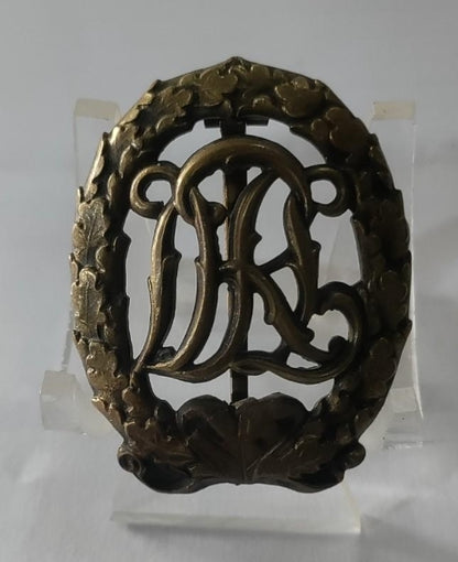 Placa deportiva drl original 2GM bronce. Fabricante Ferd Wagner 