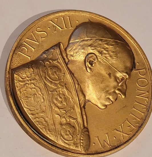 Papal Medal Pius 12