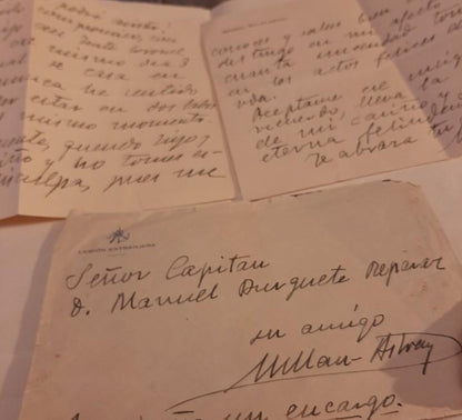 Brief von MILAN-ASTRAY mit Unterschrift 