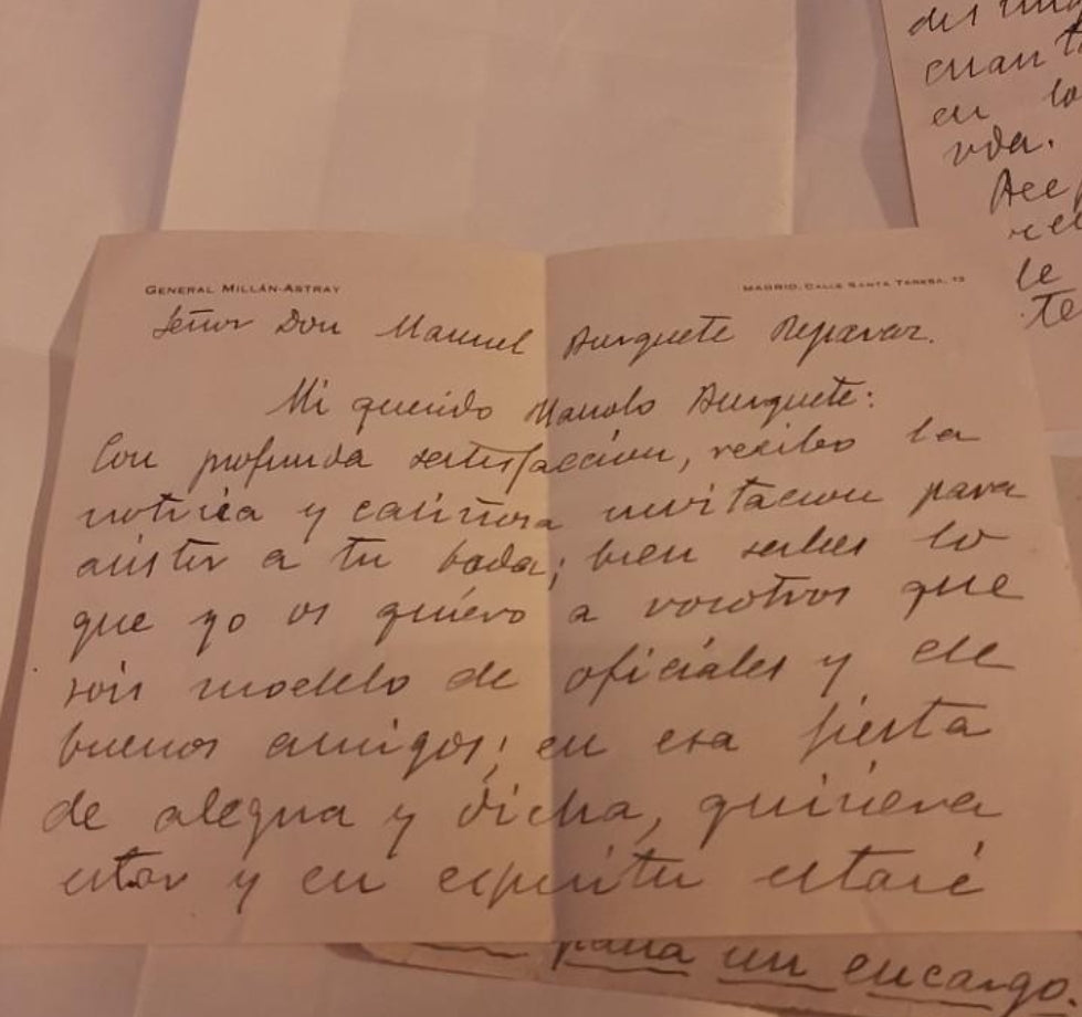Brief von MILAN-ASTRAY mit Unterschrift 