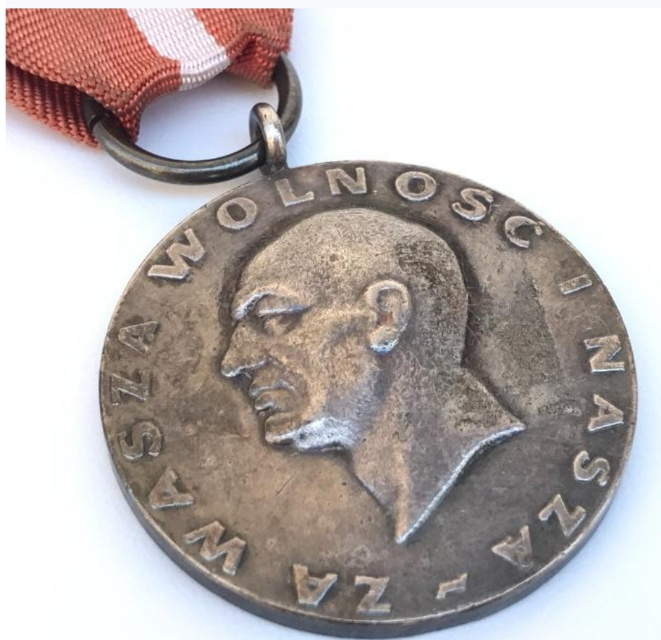 Medaille der Polnischen Internationalen Brigaden zum 20-jährigen Jubiläum.